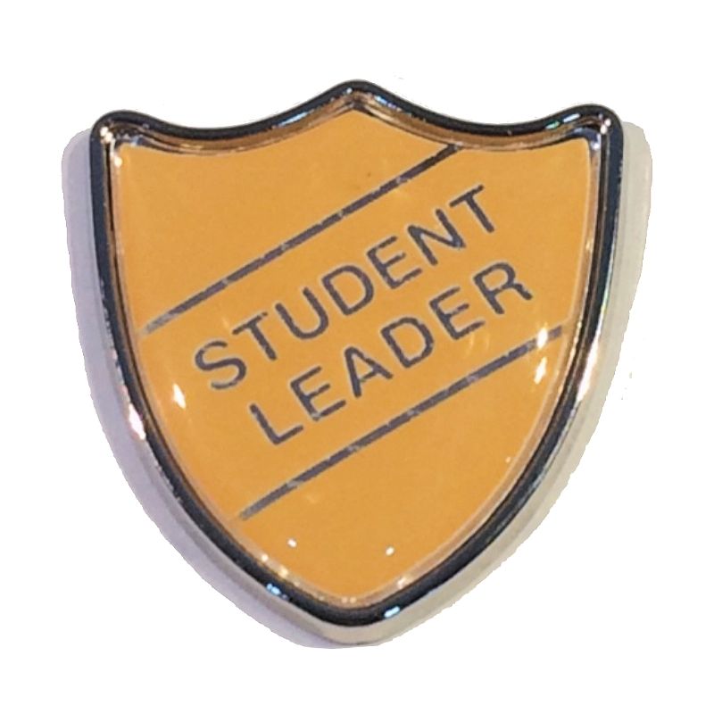 STUDENT LEADER shield badge